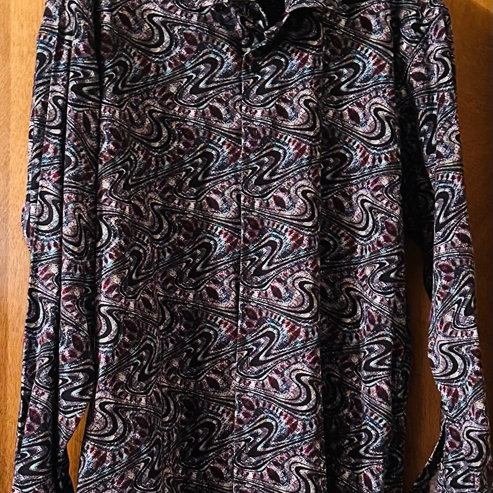 Visconti Black men’s long sleeve shirt.XL colors black, deep red, blue, white.